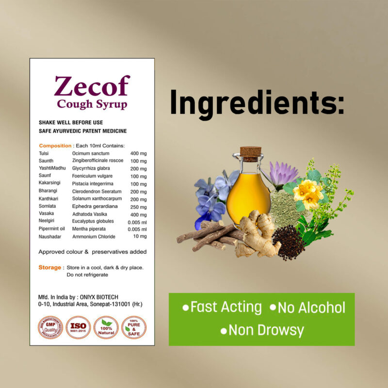 Ingredients Of Vaddmaan Zocof Ayurvedic Cough Syrup