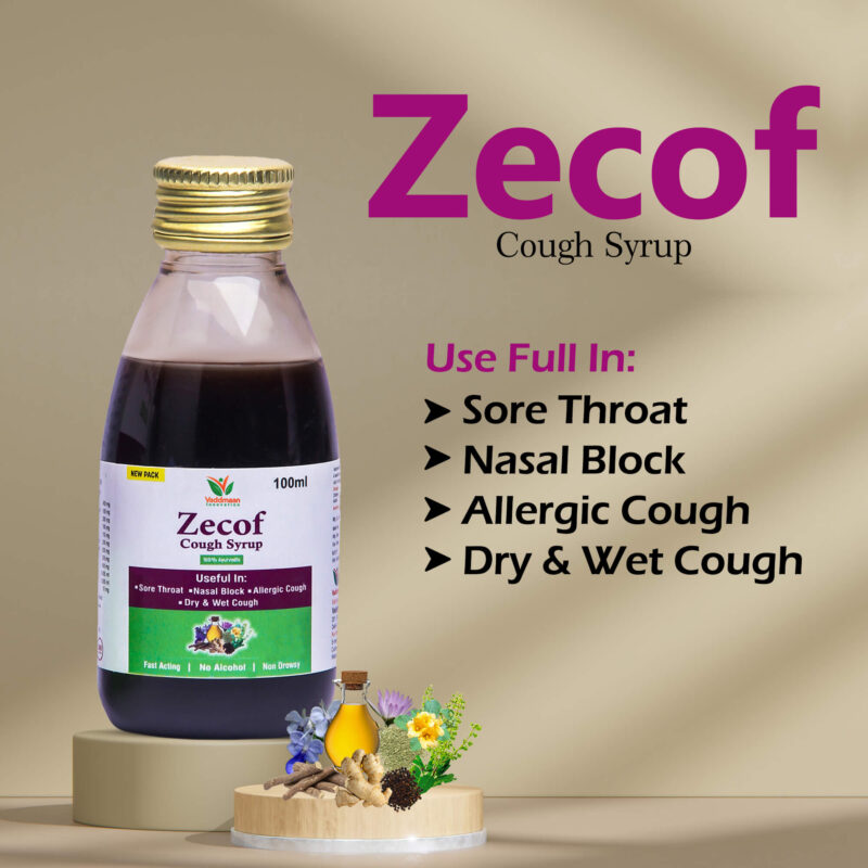 Zecof Cough Syrup – 100ML - Herbal & Natural Ayurvedic